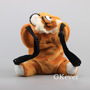Lovely Tiger Plush Backpack White Color Tiger Stuffed Animals Soft Stuffed Toy Dolls 34 cm - OZN Shopping