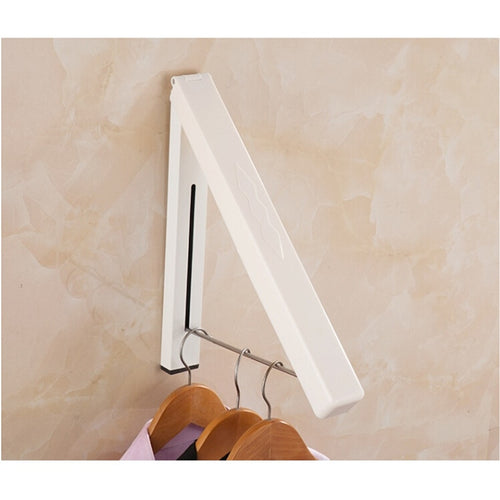 Wall Hanger Retractable Indoor Clothes Hanger magical Folding Kitchen Drying Stand Rack Hanging Holder Organizer Stainless Steel - OZN Shopping