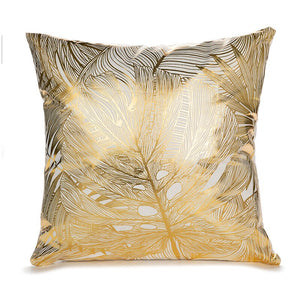 Gold Pillow Case Black And White Golden Painted Pillowcase - OZN Shopping