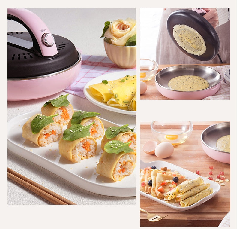 Automatic Non-stick Crepe Makers Pancake Pizza Maker Household Kitchen Tool Electric Baking Pan - OZN Shopping