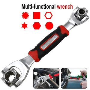 Wrench 48 in 1 Tools Socket Works with Spline Bolts Torx 360 Degree 6-Point Universial Furniture Car Repair 250mm - OZN Shopping