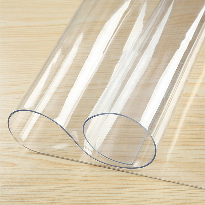 Furniture  Thin Glass Table Mat Cover Protection