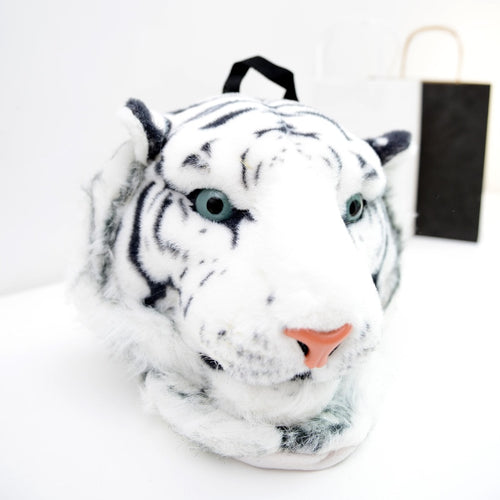3D Animal Design Backpack Tiger Lion Leopard Panda Fur Bags - OZN Shopping