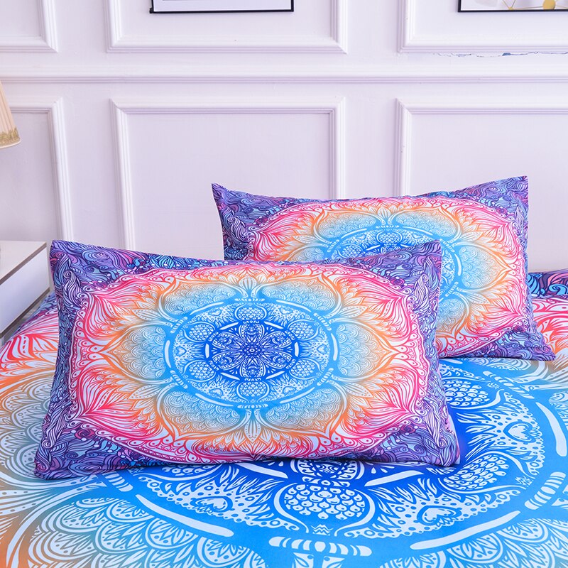 Bohemian Mandala Printed Duvet Cover Set Bedding Sets With Pillow Case Luxury Microfiber Bedspread Home Textiles - OZN Shopping