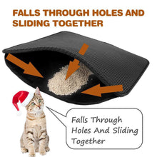 Load image into Gallery viewer, Pet Cat Litter Mat Double Layer Litter Cat Bed Pads Trapping Pets Litter Box Mat Pet Product Bed For Cats House Clean mat - OZN Shopping

