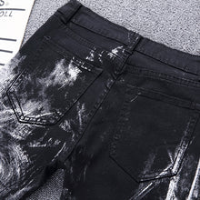 Load image into Gallery viewer, Wolf Printed Jeans Denim Pants - OZN Shopping
