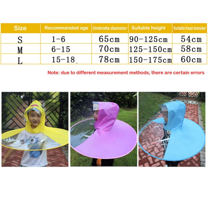 Raincoat  Outdoor UFO Transparent Waterproof Umbrella - OZN Shopping