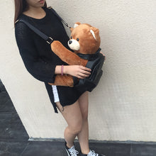 Load image into Gallery viewer, Teddy Bear Leather Backpack - OZN Shopping

