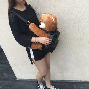 Teddy Bear Leather Backpack - OZN Shopping