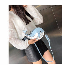 Load image into Gallery viewer, Leather Whale Designer Bags - OZN Shopping
