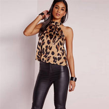 Load image into Gallery viewer, Sexy Off Shoulder Leopard Blouse Chiffon Women Tops
