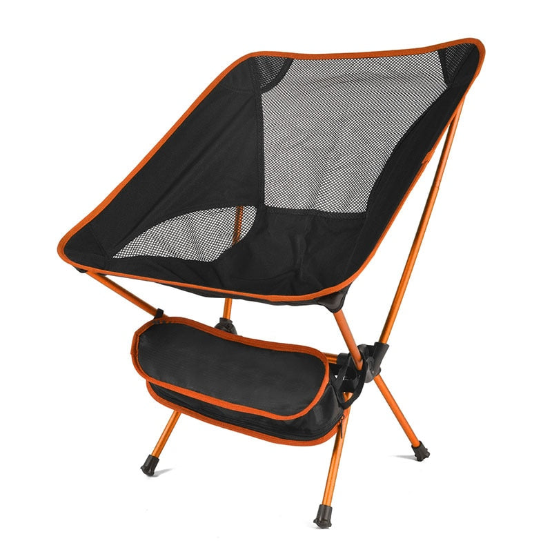 Ultralight Folding Chair Outdoor Camping Chair -   Portable Beach Hiking Picnic Seat Fishing Tools Chair - OZN Shopping