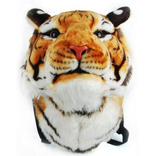 Load image into Gallery viewer, 3D Animal Design Backpack Tiger Lion Leopard Panda Fur Bags - OZN Shopping
