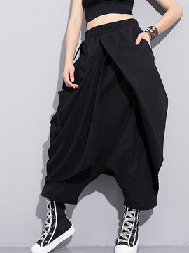 Fashion  Loose Long Cross-pants Women Trousers