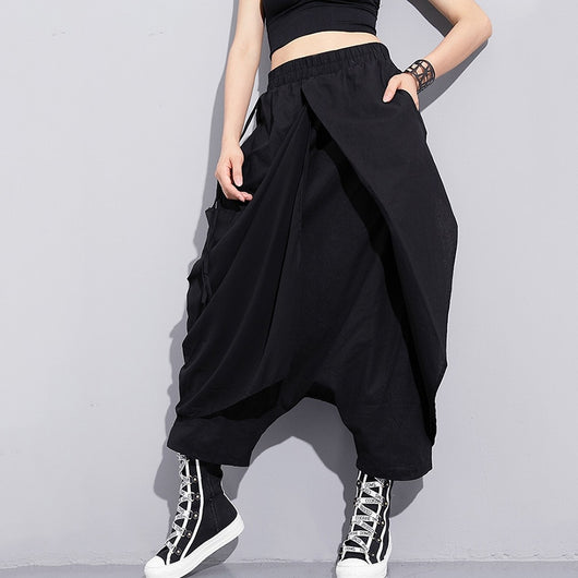 Fashion  Loose Long Cross-pants Women Trousers - OZN Shopping