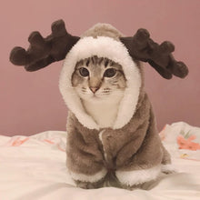 Load image into Gallery viewer, Winter Cat Clothes Warm Fleece Pet Costume For Small Cats Kitten Jumpsuits Clothing Cat Coat Jacket Pets Dog Clothes - OZN Shopping
