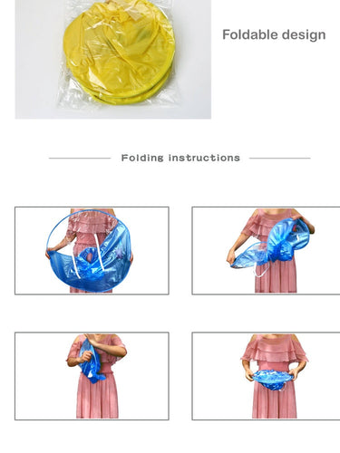 Raincoat  Outdoor UFO Transparent Waterproof Umbrella - OZN Shopping