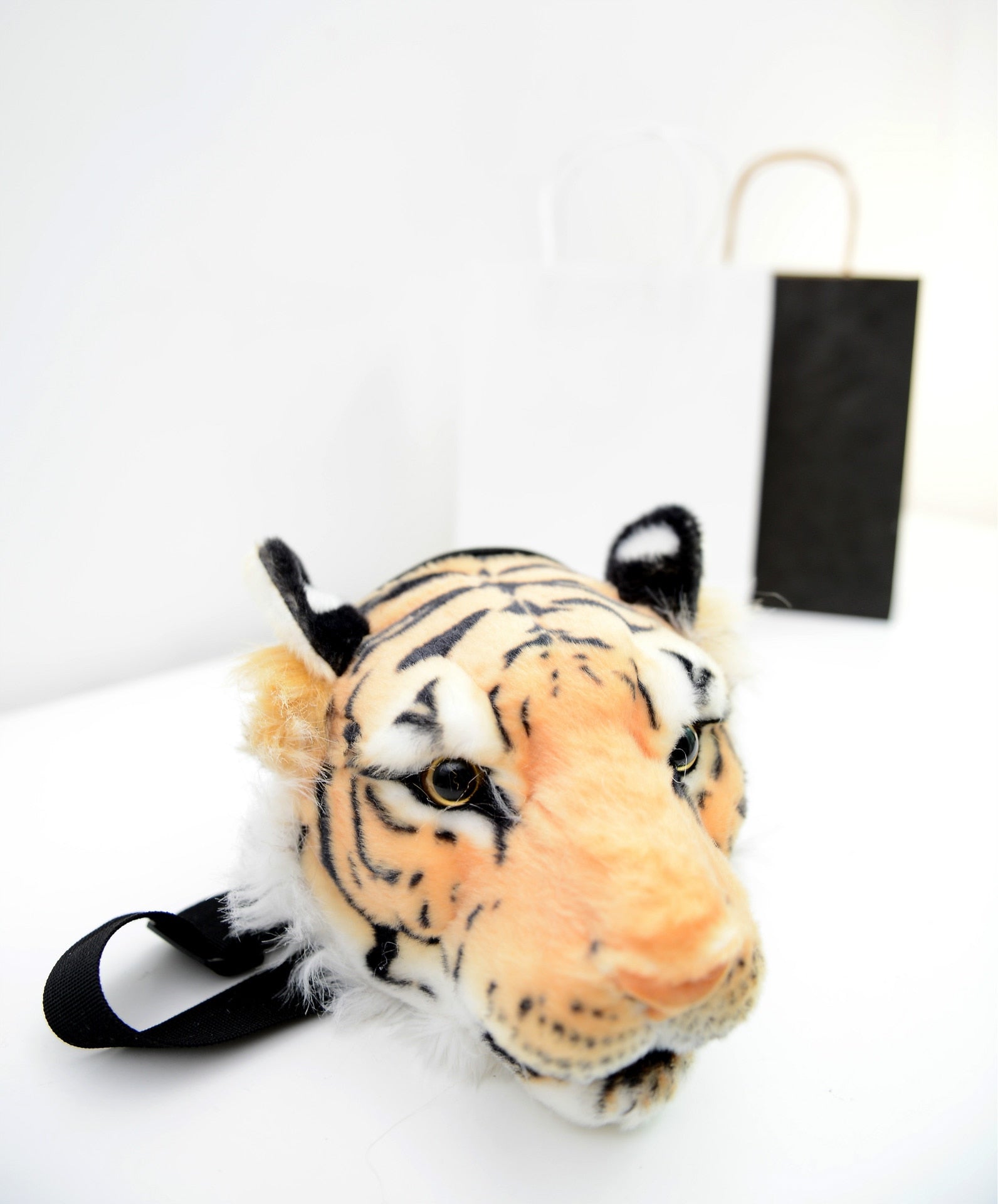 3D Animal Design Backpack Tiger Lion Leopard Panda Fur Bags - OZN Shopping