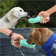 Load image into Gallery viewer, 350/480/550ML Portable Pet Dog Water Bottle For Small Large Dogs Travel Puppy Cat Drinking Bowl Bulldog Water Dispenser Feeder
