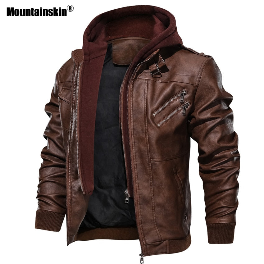 Mountainskin New Men's Leather Jackets - OZN Shopping