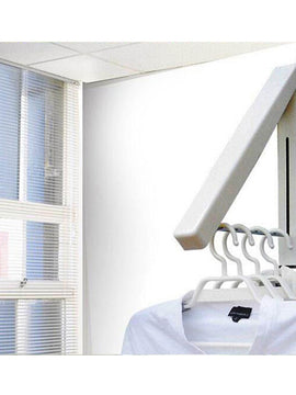 Wall Hanger Retractable Indoor Clothes Hanger magical Folding Kitchen Drying Stand Rack Hanging Holder Organizer Stainless Steel