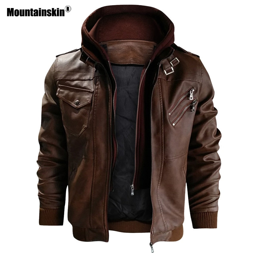 Mountainskin New Men's Leather Jackets - OZN Shopping