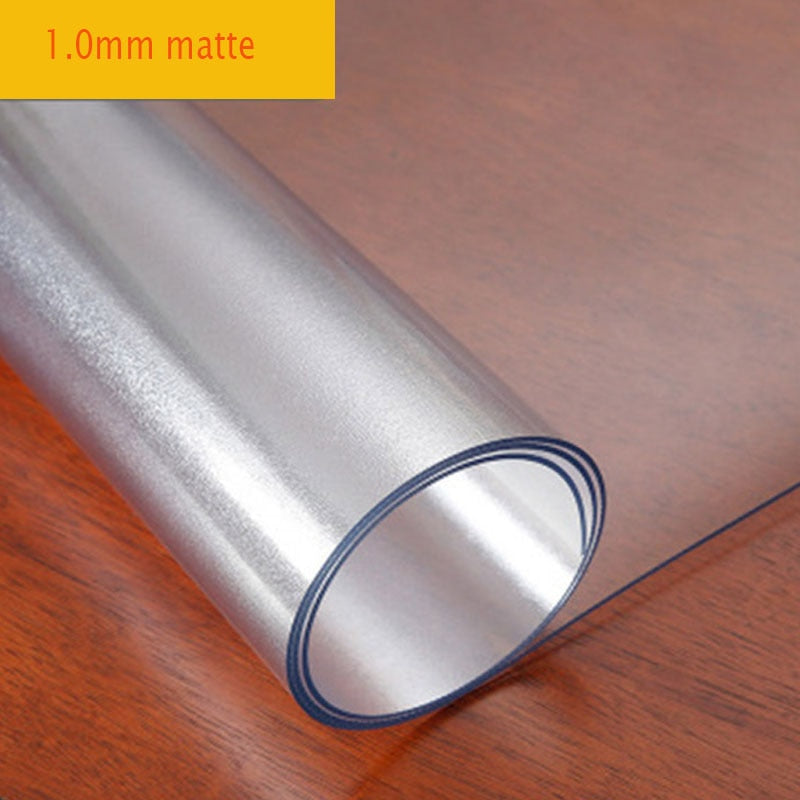 Furniture  Thin Glass Table Mat Cover Protection