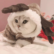 Load image into Gallery viewer, Winter Cat Clothes Warm Fleece Pet Costume For Small Cats Kitten Jumpsuits Clothing Cat Coat Jacket Pets Dog Clothes - OZN Shopping
