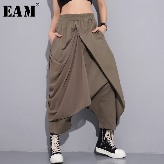 Fashion  Loose Long Cross-pants Women Trousers - OZN Shopping