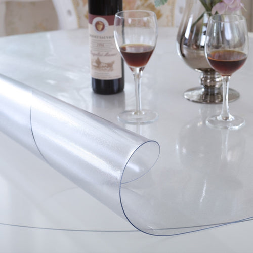 Furniture  Thin Glass Table Mat Cover Protection