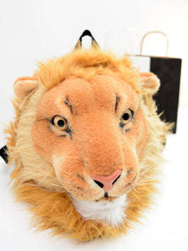 3D Animal Design Backpack Tiger Lion Leopard Panda Fur Bags