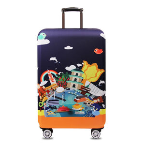 Rain Forest Color Luggage Protective Cover