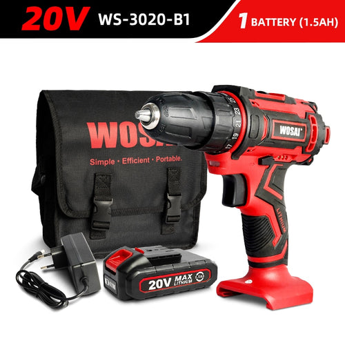 Cordless Drill Electric Screwdriver Mini Wireless Power Driver DC Lithium-Ion Battery 3/8-Inch - OZN Shopping