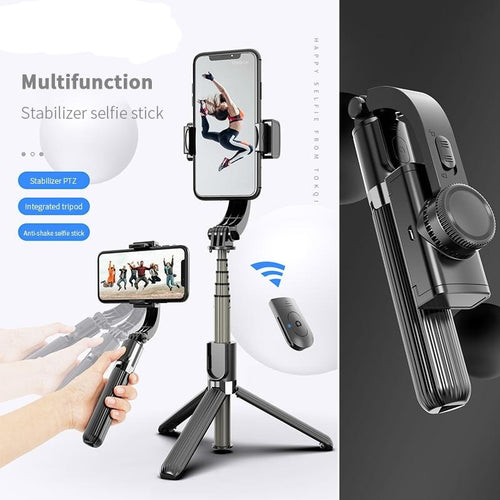 Bluetooth Handheld Gimbal Stabilizer Mobile Phone Selfie Stick Holder Adjustable Selfie Stand - OZN Shopping