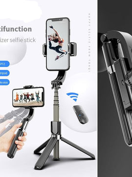 Bluetooth Handheld Gimbal Stabilizer Mobile Phone Selfie Stick Holder Adjustable Selfie Stand