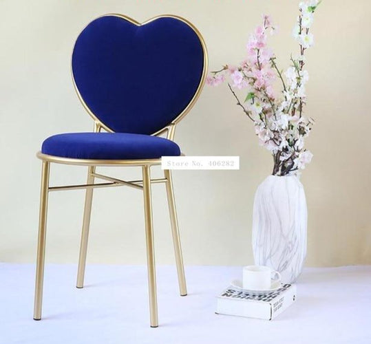 Modern Class Love Heart Shape Soft Seat Chair  ( Free Delivery ) - OZN Shopping