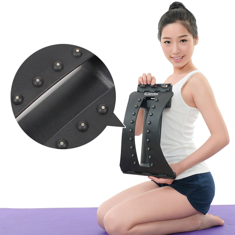 Back Stretcher Massager Neck Waist Pain Relief Massage Muscle Stimulator Relaxation Fitness Equipment - OZN Shopping