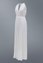 Load image into Gallery viewer, White V Neck Elegant Dress - OZN Shopping
