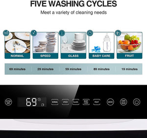 Dishwasher Household Multifunctional Professional Smart Sterilization Portable Mini Dishwasher Cleaner Machine - OZN Shopping