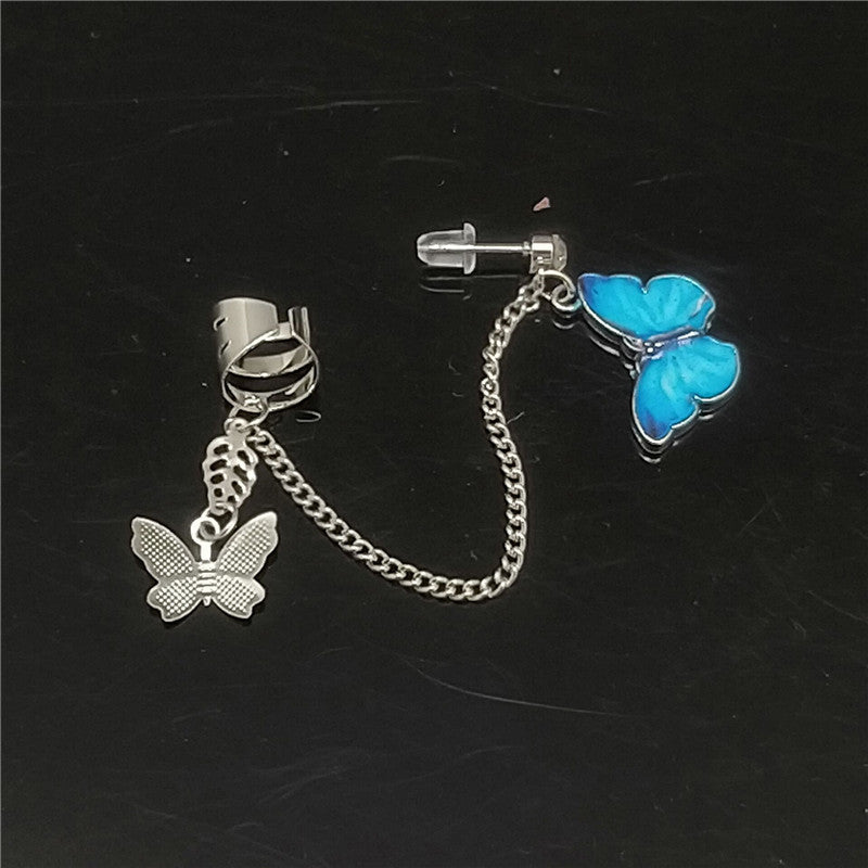 Sparkling Earings Butterfly Clips - OZN Shopping