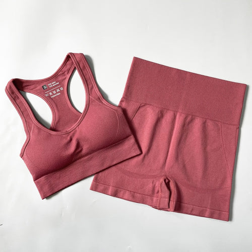 Women Fitness Set Workout Sportswear  Crop Top, Leggings , Sports Suit - OZN Shopping