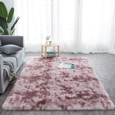 Fur Carpet Printed  Floor Fluffy Mats - OZN Shopping