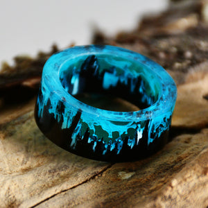 Fashion Blue Lava Ring - OZN Shopping