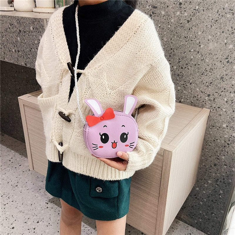 6 Styles Newest Arrival Kids Girl Crossbody Bags Cute Cartoon Animal Coin Purse Handbag Children Wallet Small Coin Bag - OZN Shopping