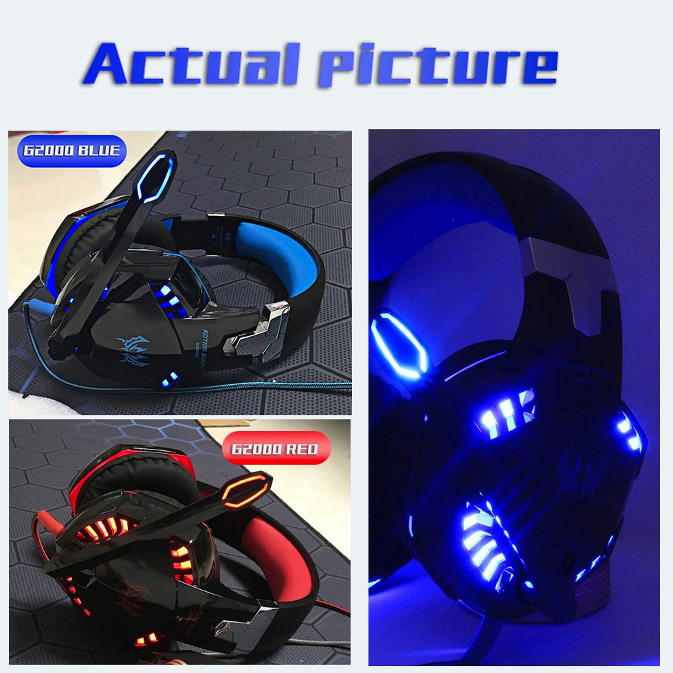 Gaming Headset Headphones Deep bass Stereo  Earphones with Microphone - OZN Shopping