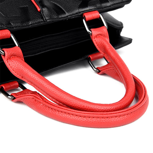 Ladies Quality Leather Letter Shoulder Bags