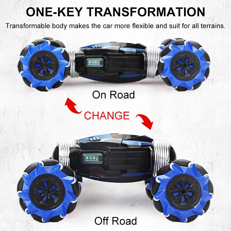 RC Car 4WD Radio Control Stunt Car Gesture Induction Twisting Off-Road Vehicle Drift RC Toys With Light & Music - OZN Shopping