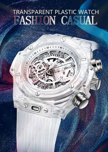 Branded Transparent Fashion Casual Quartz  Wrist Watch - OZN Shopping