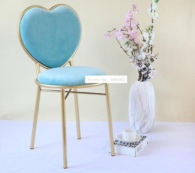 Modern Class Love Heart Shape Soft Seat Chair  ( Free Delivery ) - OZN Shopping