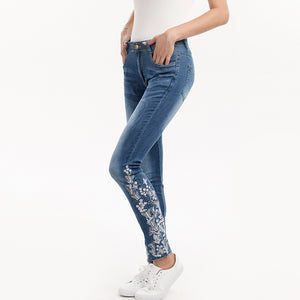 Embroidered Jeans Women Pants - OZN Shopping